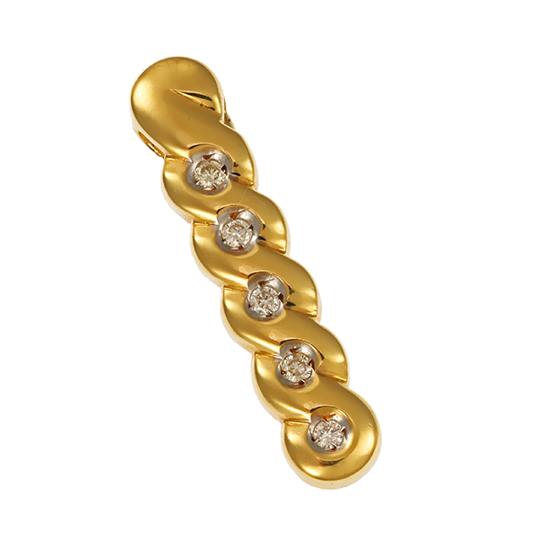 Anhänger, 18K, Gelbgold, Brillant