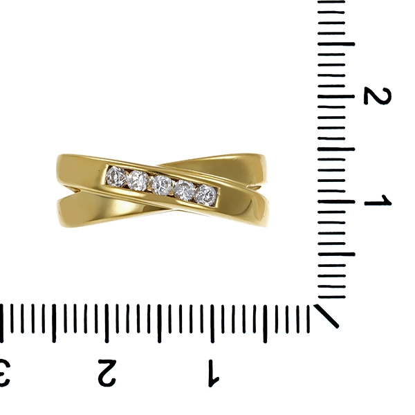 Ring, 8K, Gelbgold, Zirkonia, U54