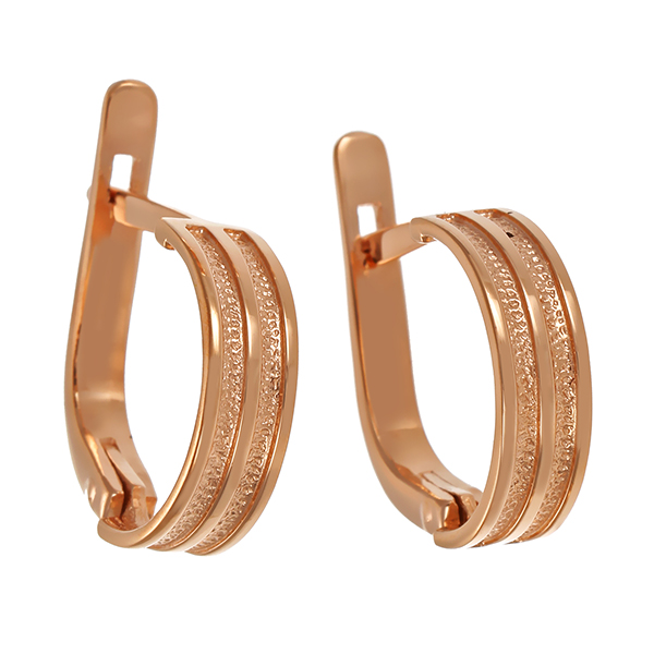 Ohrhänger, 14K, Rotgold