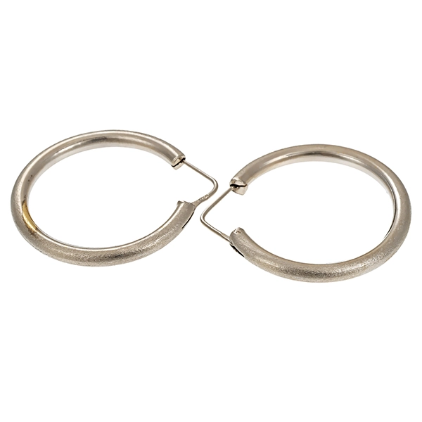 Creolen, 14K, Weißgold