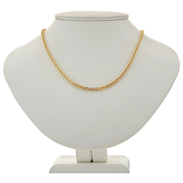 Collierkette, 14K, Gelbgold, Doppelanker-