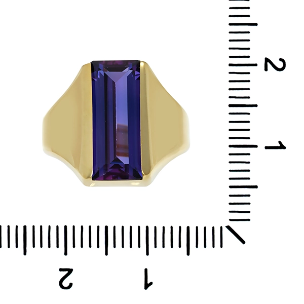 Ring, 8K, Gelbgold, Amethyst