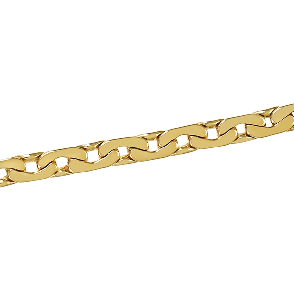 Armband Flachanker-, 14K, Gelbgold
