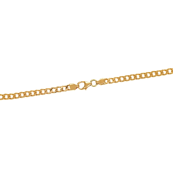 Kette, 14K, Gelbgold, Panzer-