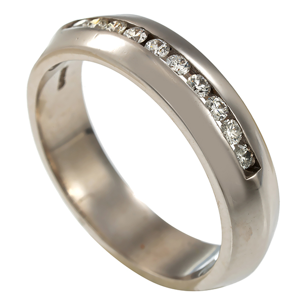 Diamantring, 14K, Weißgold, Brillanten 0,20 ct