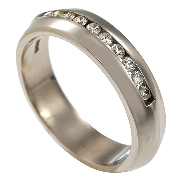 Diamantring, 14K, Weißgold, Brillanten 0,20 ct