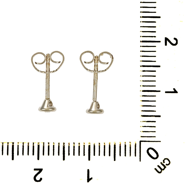 Ohrstecker, 14K, Weißgold, Brillanten