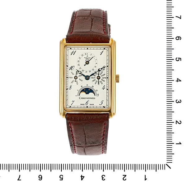 Herrenuhr Chronoswiss 'Rectangular' Vollkalender