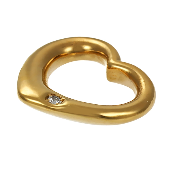 Anhänger, 18K, Gelbold, Brillant, Herz