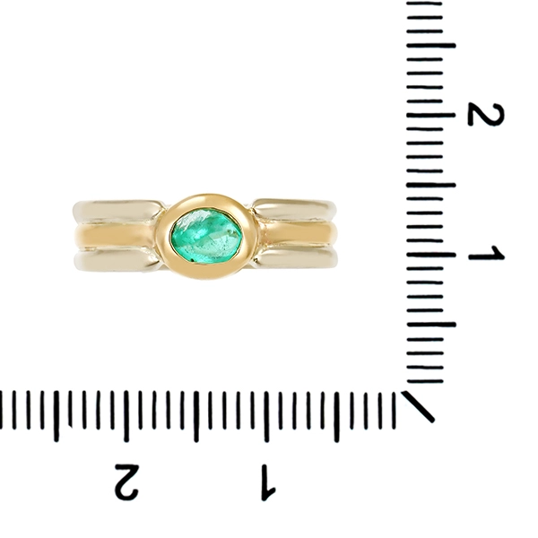 Ring, 14k, Gelbgold, Smaragd