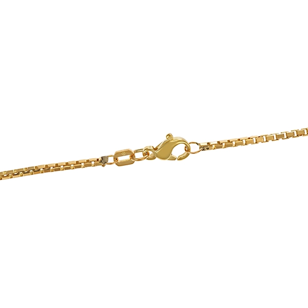 Collier, 8K, Gelbgold, Granat, Venezianer-