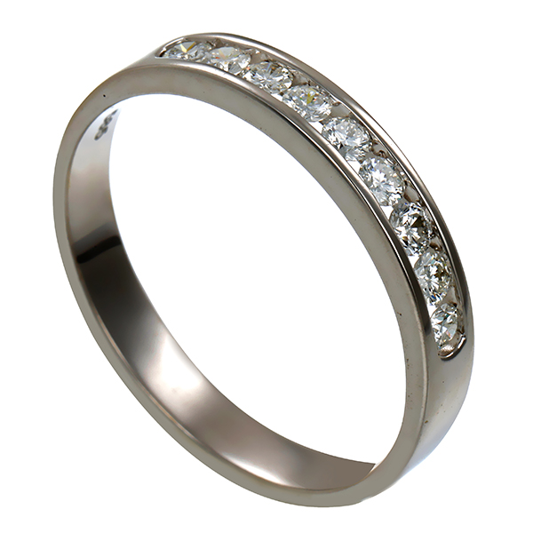Diamantring, 14K, Weißgold, Brillanten 0,45 ct