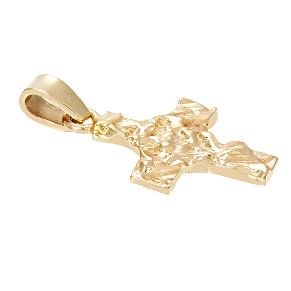 Anhänger, 14K, Gelbgold, Kreuz