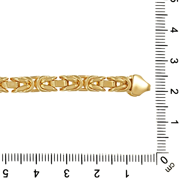 Armband, 14K, Gelbgold, Königs-