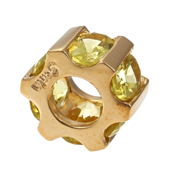Anhänger, 9K, Gelbgold, Lemonquarz