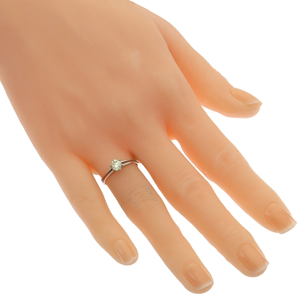 Diamantring, 14K, Weißgold, Brillant 0,40 ct