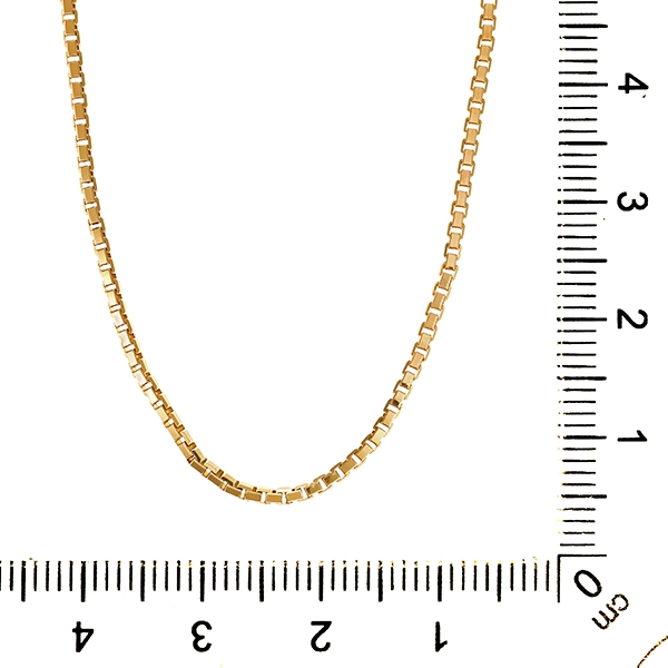 Collierkette, 14K, Gelbgold, Venezianer-