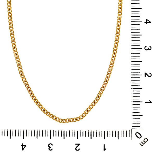 Collierkette, 14K, Gelbgold, Panzer-