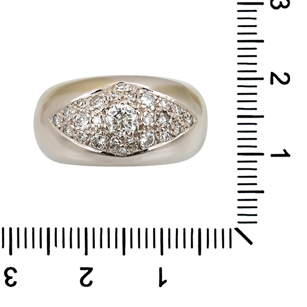 Diamantring, 18K, Weißgold, Brillanten
