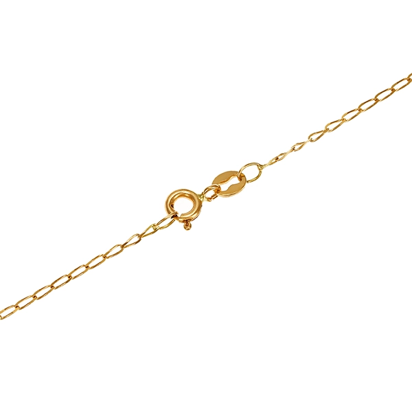 Collier, 18K, Gelbgold, Saphir, Brillanten, Anker-