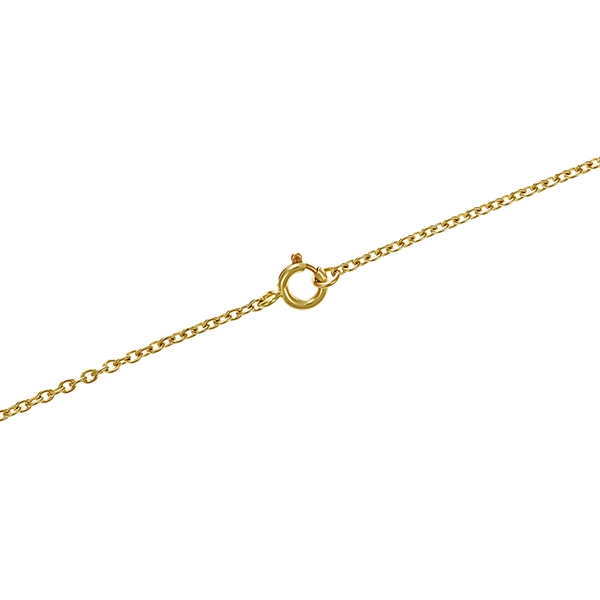 Collier,14K, Gelbgold, Rutilquarz, Brillant