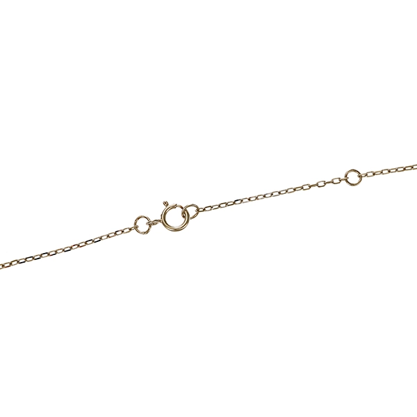 Collier, 14K, Weißgold, Smaragd