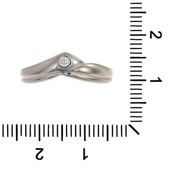 Diamantring, 14K, Weißgold, Brillant