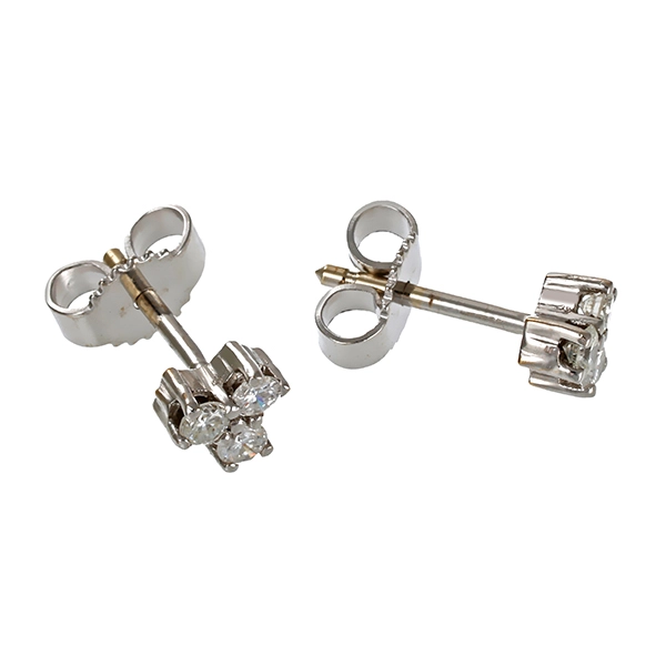 Ohrstecker, 14K, Weißgold, Brillanten 0,24 ct
