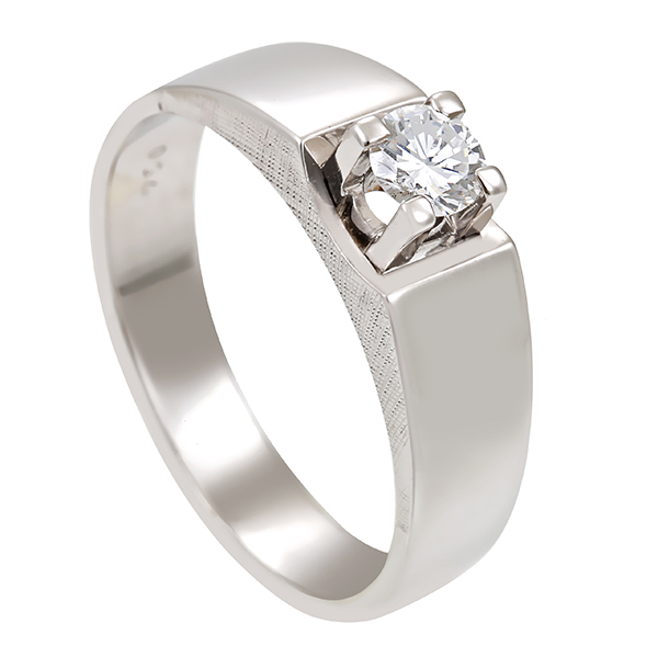 Diamantring, 18K, Weißgold, Brillant 0,25 ct
