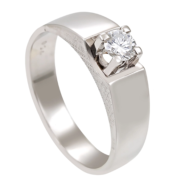 Diamantring, 18K, Weißgold, Brillant 0,25 ct