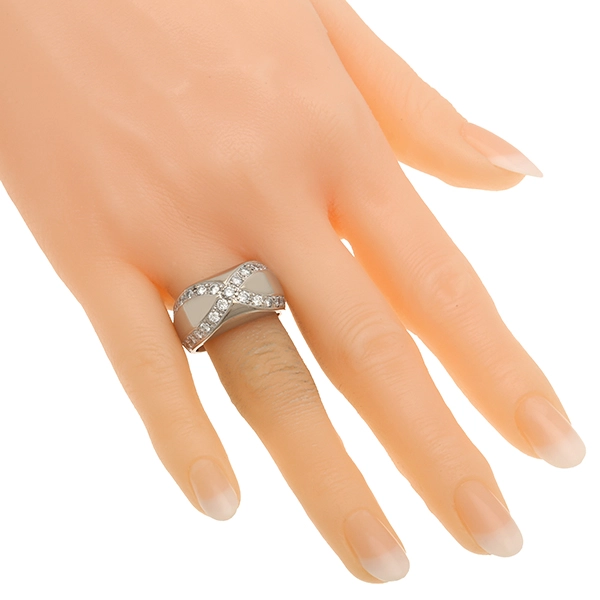 Ring, 18K, Weißgold, Brillanten