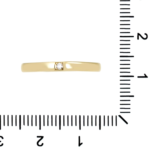 Diamantring, 14K, Gelbgold, Brillant