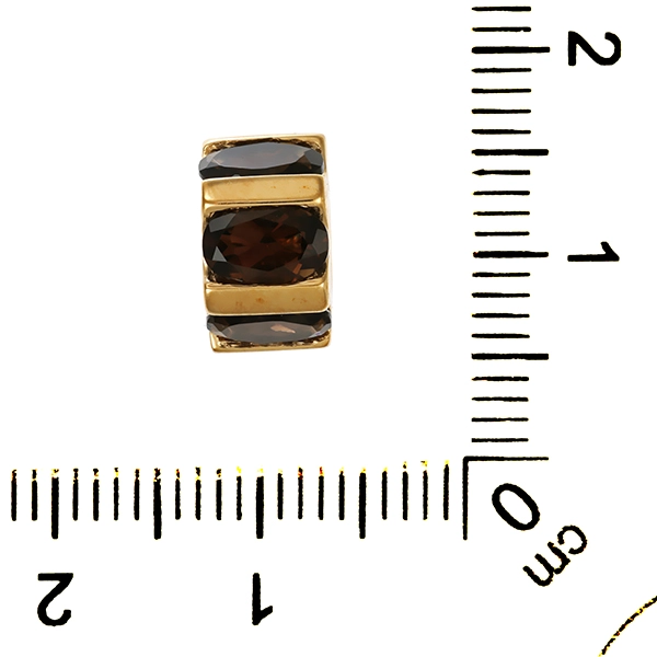 Anhänger, 9K, Gelbgold, Rauchquarz