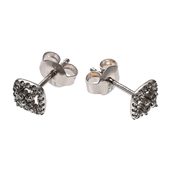 Ohrstecker, 14K, Weißgold, Brillant