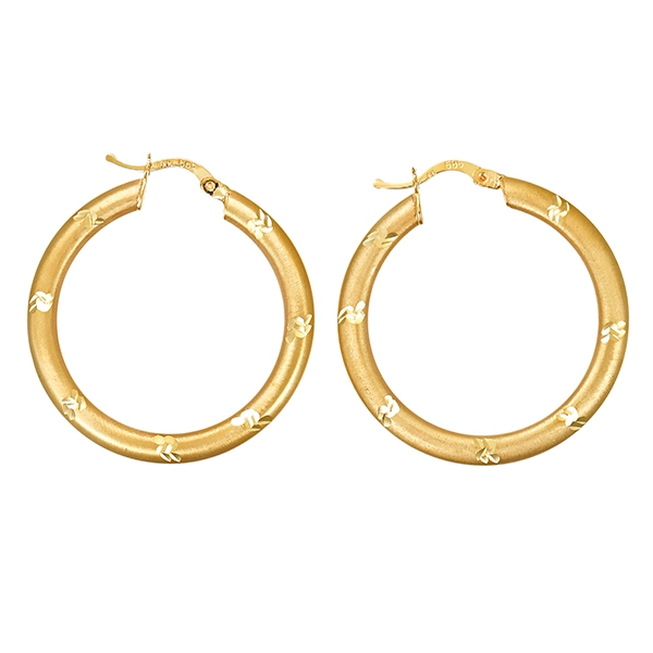 Creolen, 14K, Gelbgold
