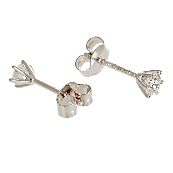 Ohrstecker, 14K, Weißgold, Brillanten