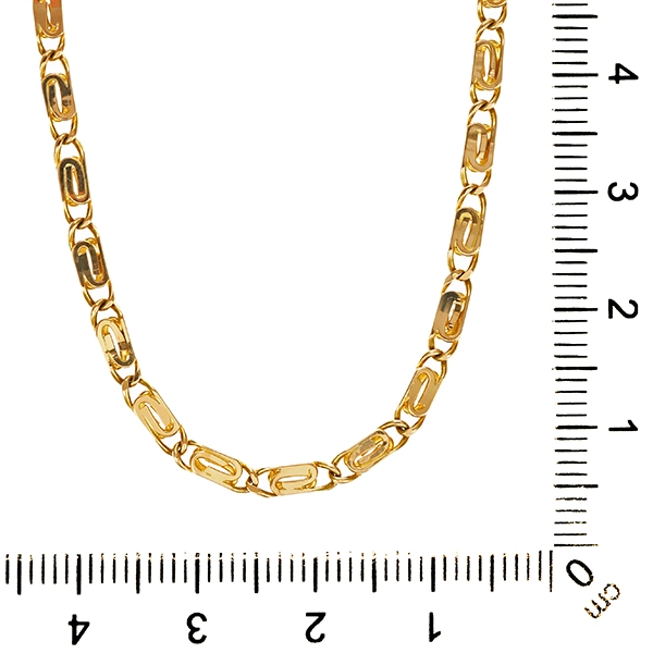 Kette, 14K, Gelbgold, S-Panzer-