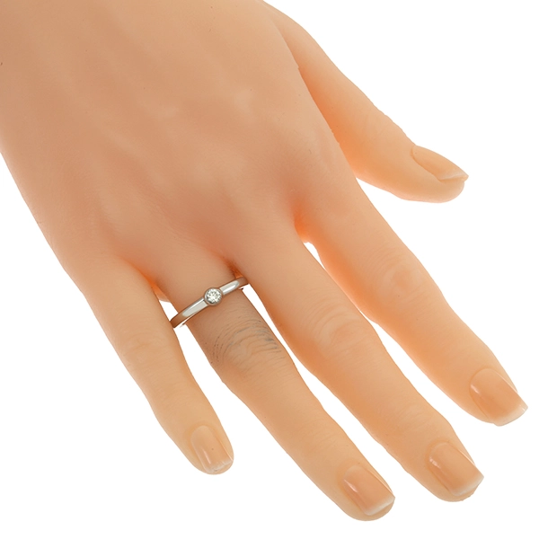 Diamantring, 14K, Weißgold, Brillant 0,17 ct