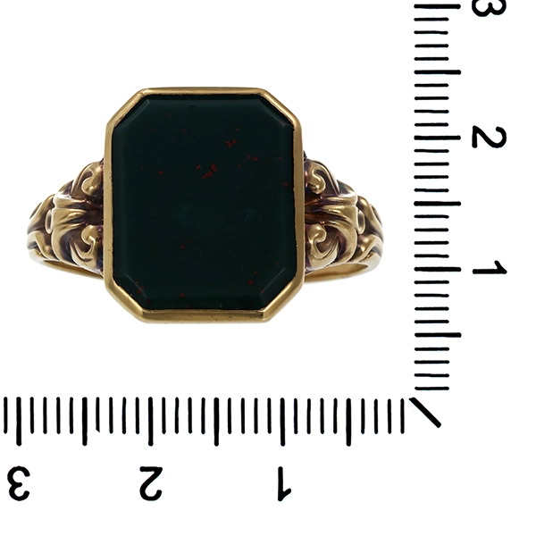 Ring, 8K, Gelbgold, Heliotrop