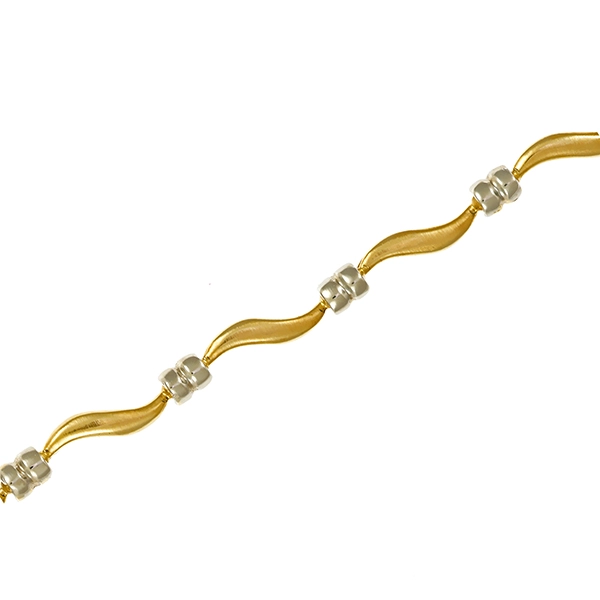 Armband, 14K, Gelb-/Weißgold