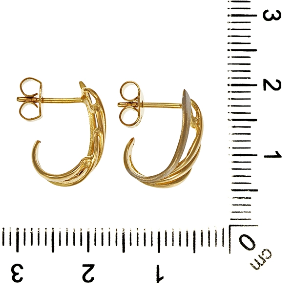 Ohrstecker, 8K, Gelbgold