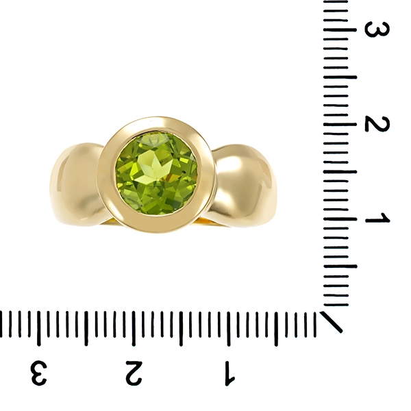 Ring, 14K, Gelbgold, Peridot, U63
