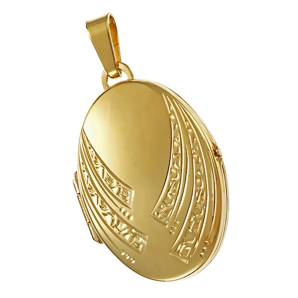 Anhänger, 8K, Gelbgold, Medaillon