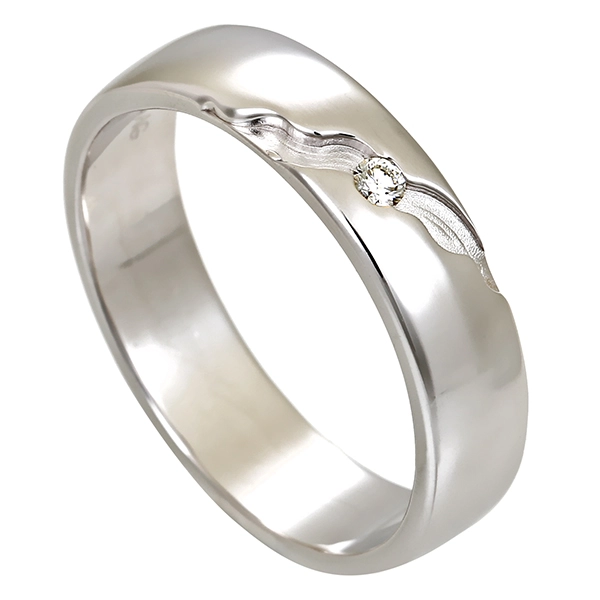 Diamantring, 14K, Weißgold, Brillant