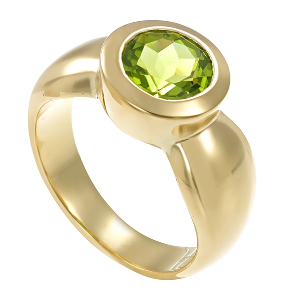 Ring, 14K, Gelbgold, Peridot, U63