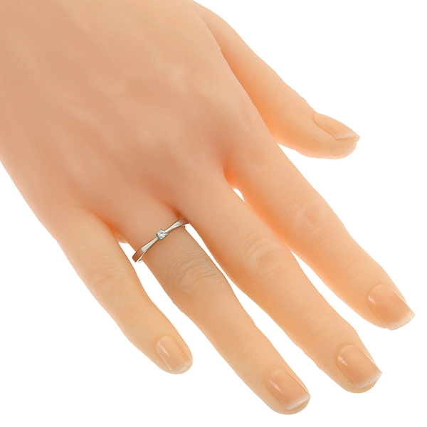Diamantring, 14K, Weißgold, Brillant