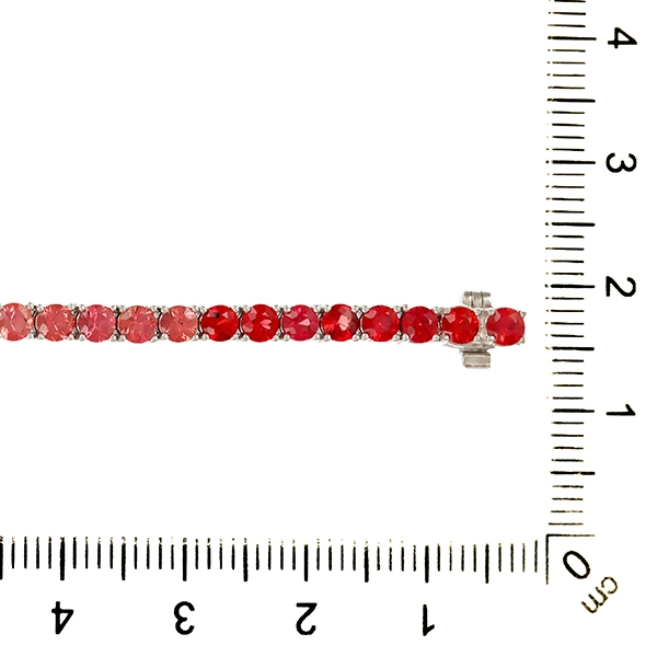Armband, 18K, Weißgold, Saphire