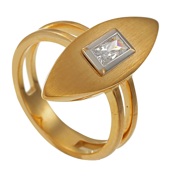 Ring, 8K, Gelbgold, Zirkonia