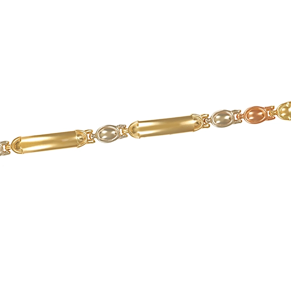 Armband, 14K, Rot-/Gelb-/Weißgold