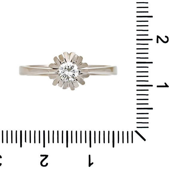 Diamantring, 14K, Weißgold, Brillant 0,25 ct